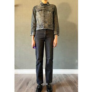 Levis Cropped Denim Jacket - S